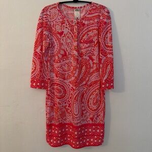 Ali Ro Pink Paisley Shift Dress